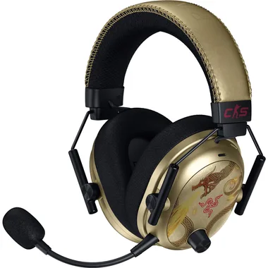 Навушники Razer BlackShark V3 Pro у золотому оформленні Counter-Strike 2