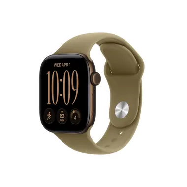 Apple Watch Series 12 with an olive band