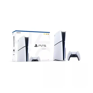 PlayStation 5 Slim with a DualSense controller