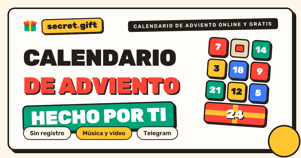 Calendario de Adviento online y personalizado | secret.gift